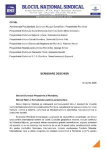 SNST - Scrisoare deschisa BNS-1