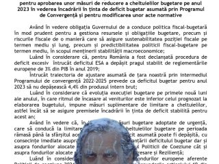 SNST - Inghetare cheltuieli